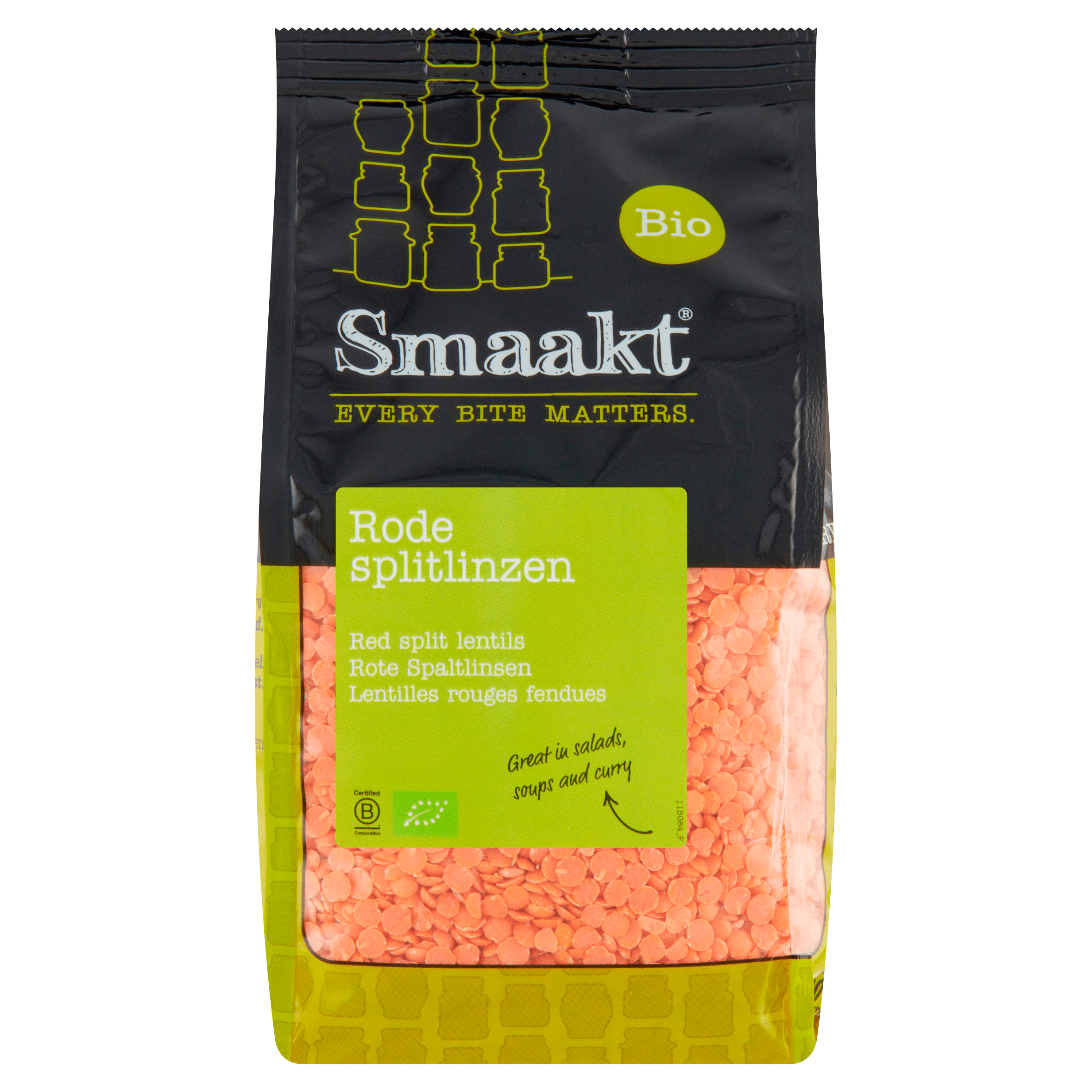 Smaakt Rode splitlinzen biologisch