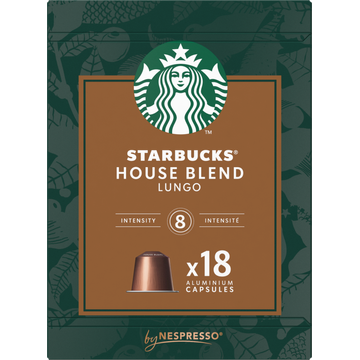 Starbucks by Nespresso House Blend Lungo 18 Koffiecapsules