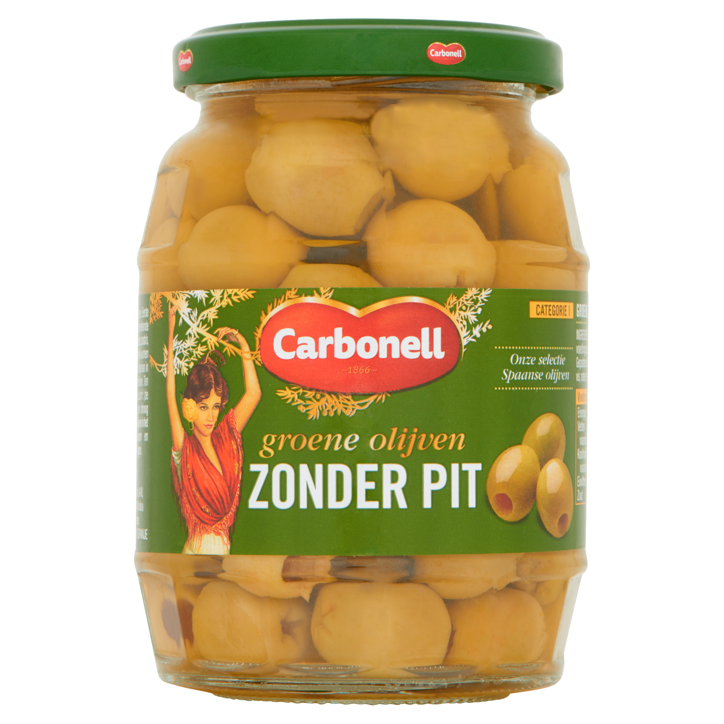 Carbonell Groene Olijven zonder pit
