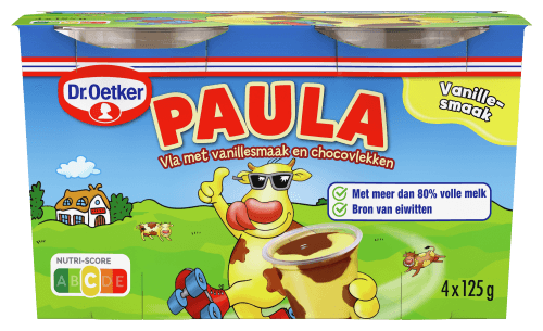 Dr. Oetker Paula vla vanille en chocolade