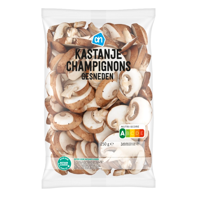 AH Kastanjechampignons gesneden