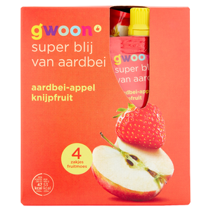G'woon Knijpfruit Appel Aardbei