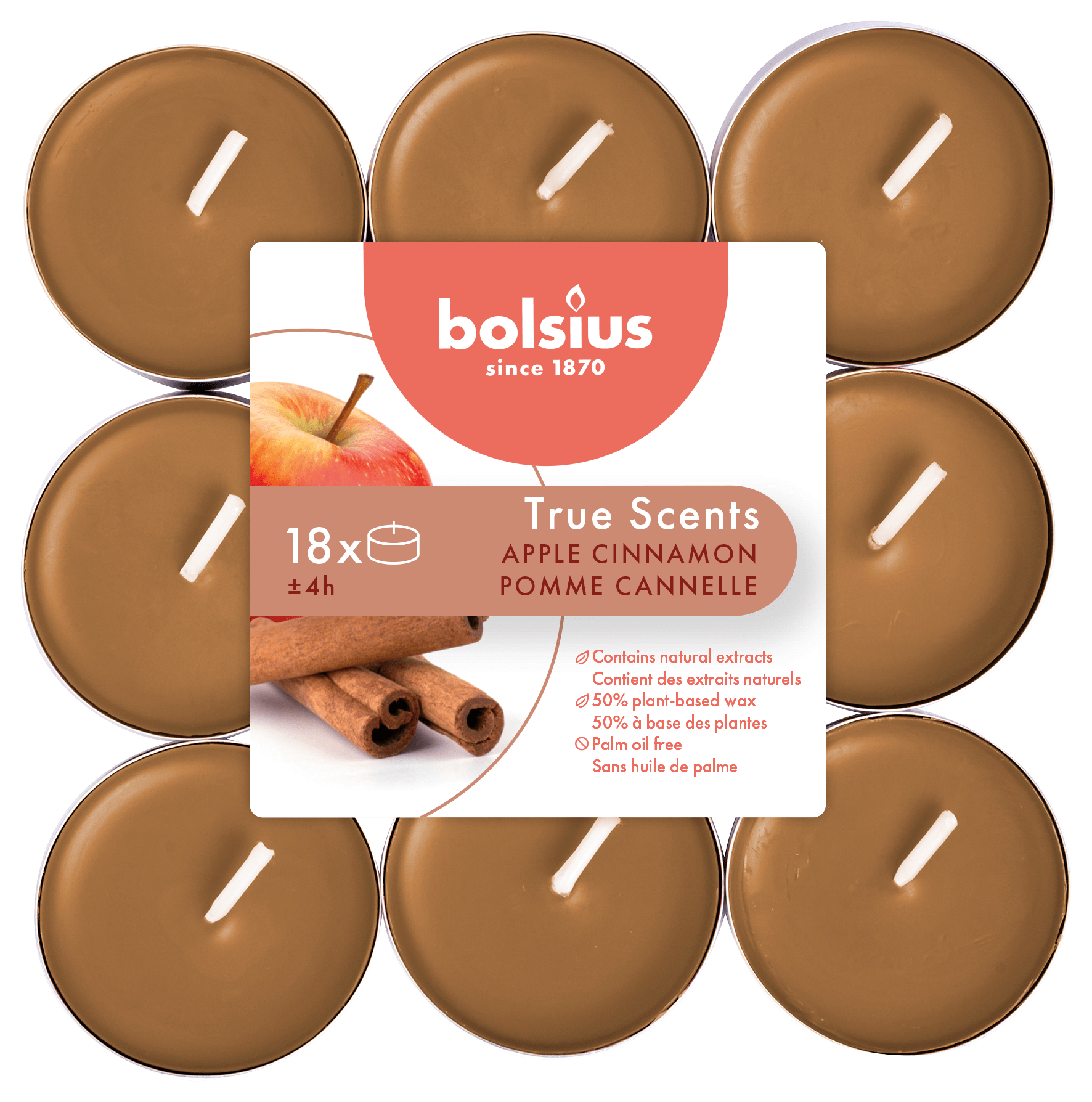 Bolsius Geurtheelicht True Scents Apple Cin.