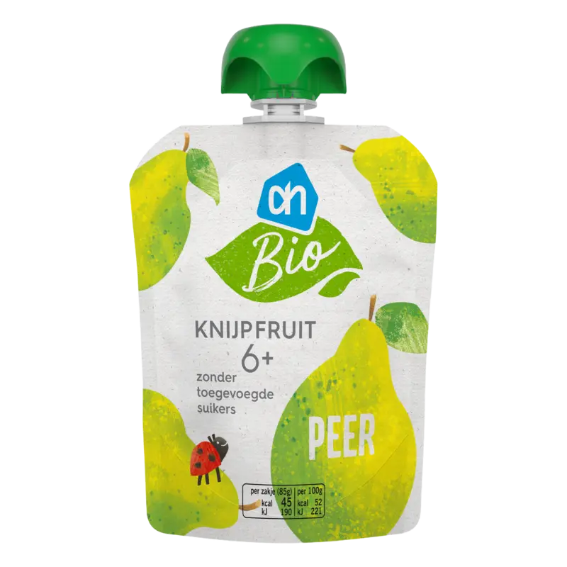 AH Biologisch Knijpfruit peer 6+