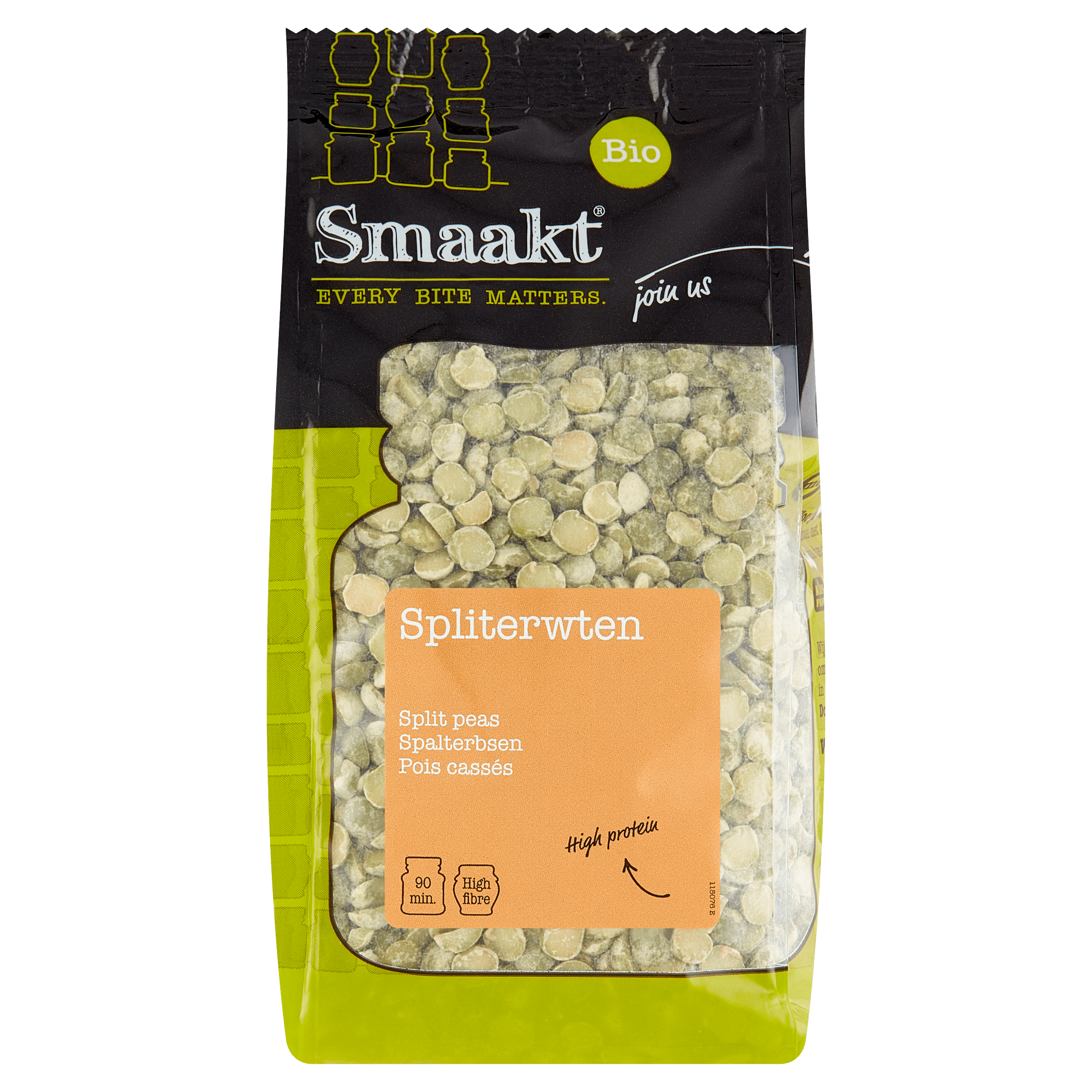 Smaakt Spliterwten biologisch