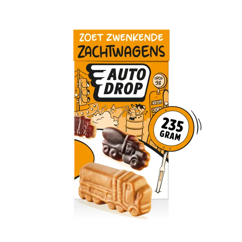 Autodrop Zoet zwenkende zachtwagens