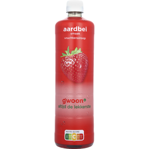 G'woon Aardbei Siroop 75%