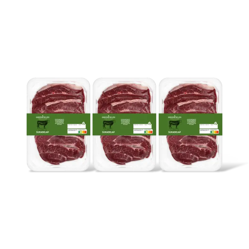 AH Greenfields Runder sukadelappen 3-pack
