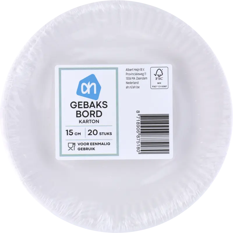 AH Gebaksbord 15 cm