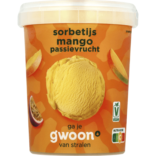 G'woon Sorbetijs mango passievrucht