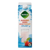 Melkan drinkyoghurt aardbei/kers
