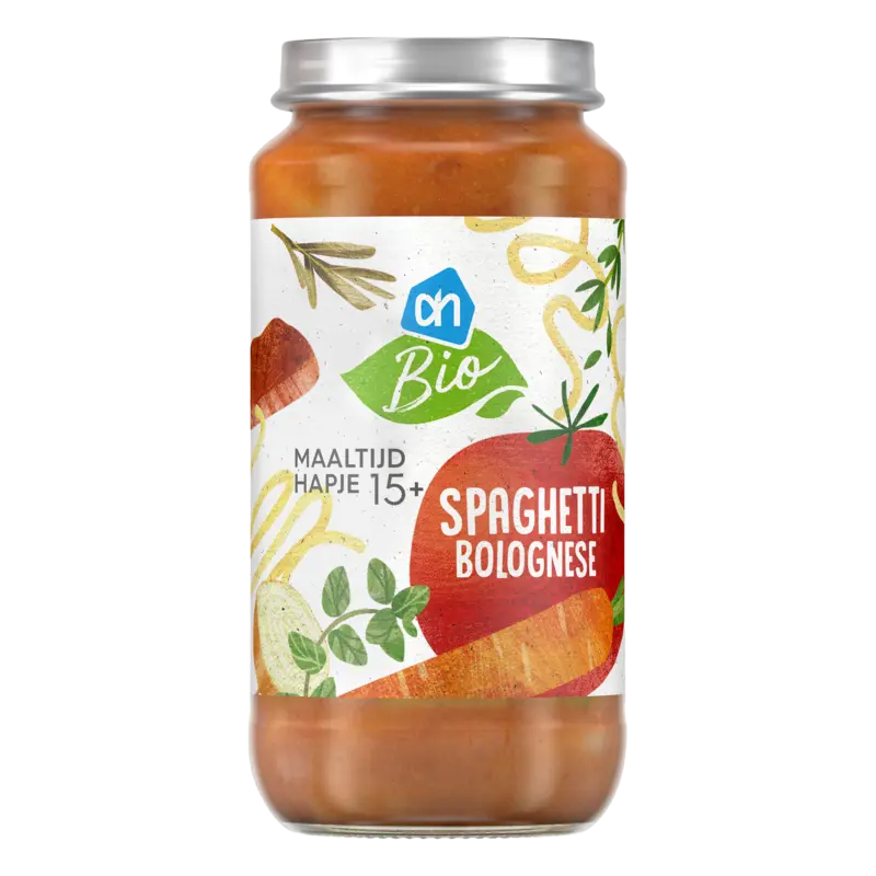 AH Biologisch Maaltijdhapje spaghetti bolognese 15+