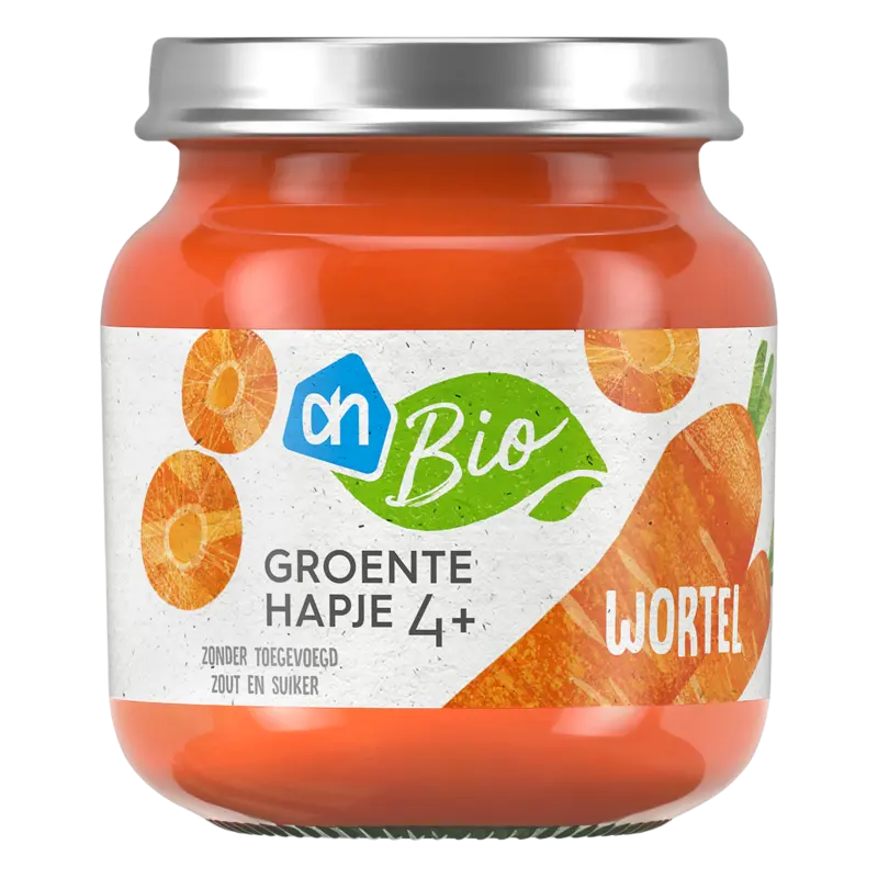 AH Biologisch Groentehapje wortel 4+