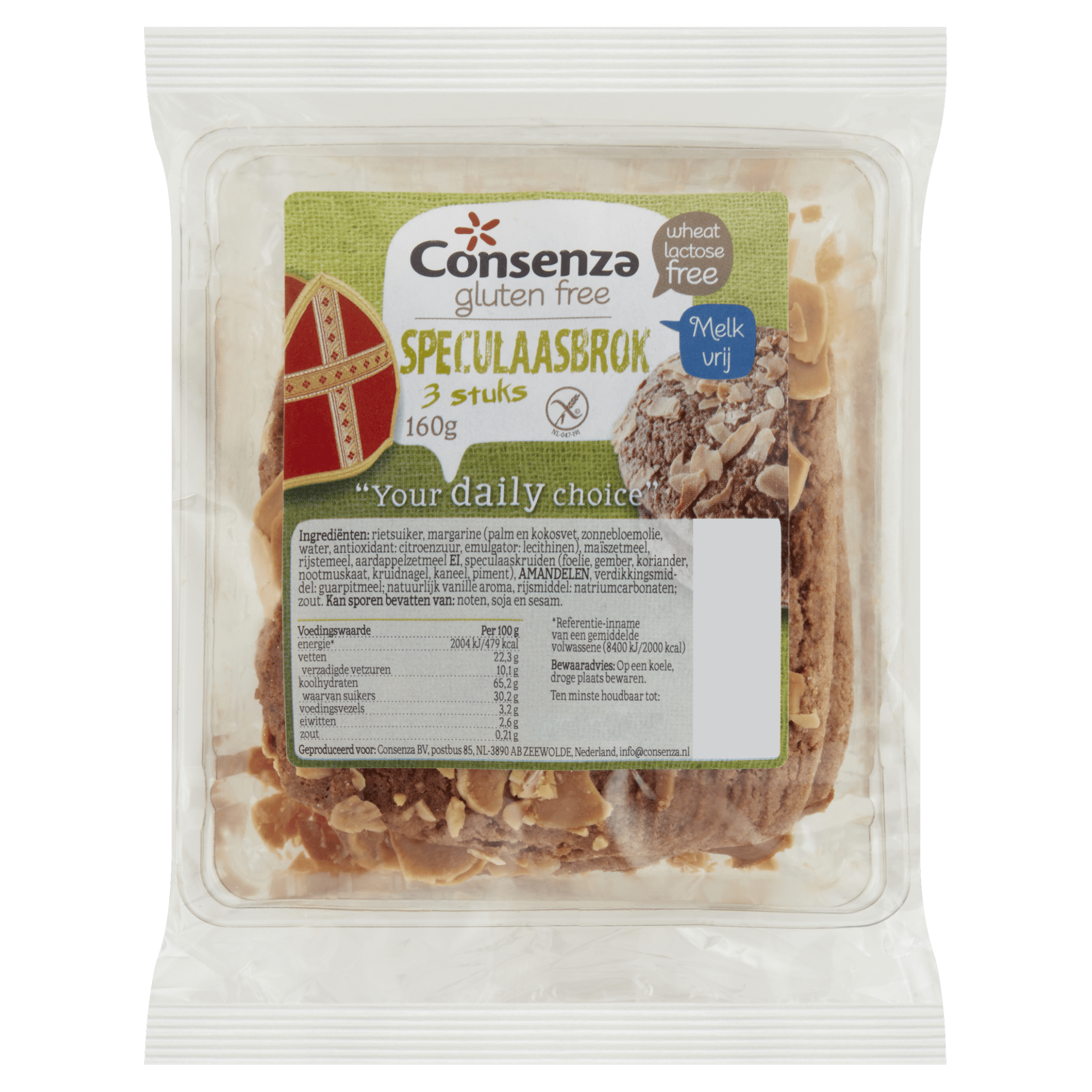 Consenza Glutenvrije speculaasbrokken