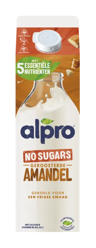 Alpro Amandeldrink zonder suikers gekoeld