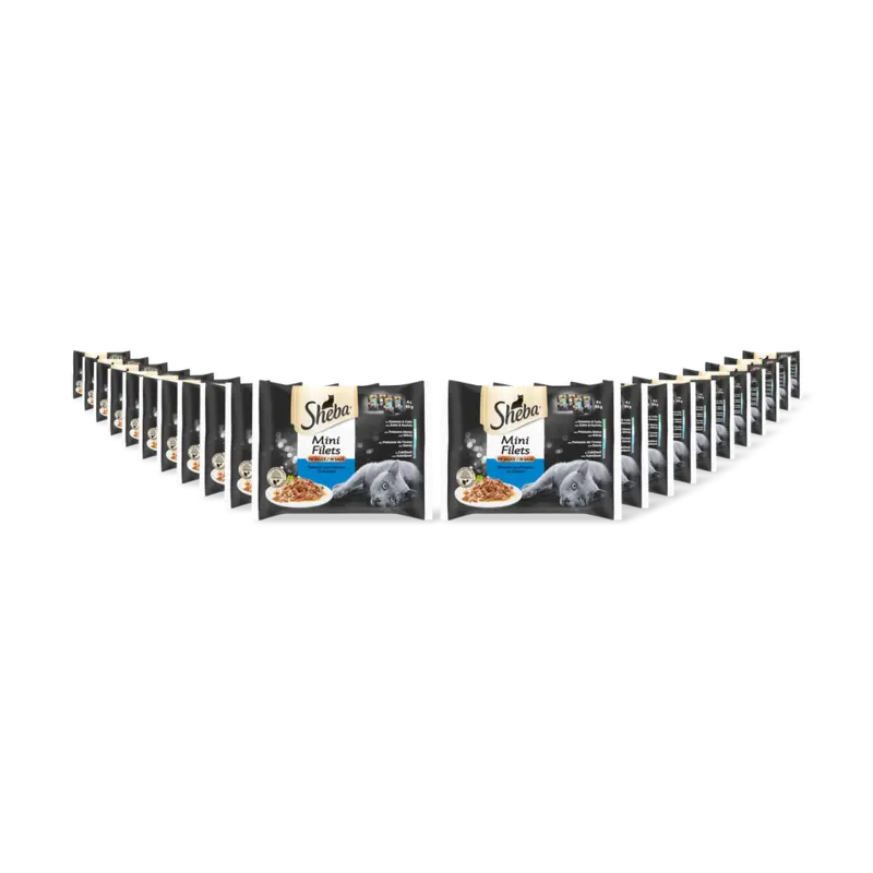 Sheba Mini filets in saus vis klein 22-pack