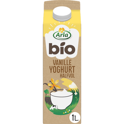 Arla Bio halfvolle yoghurt vanille