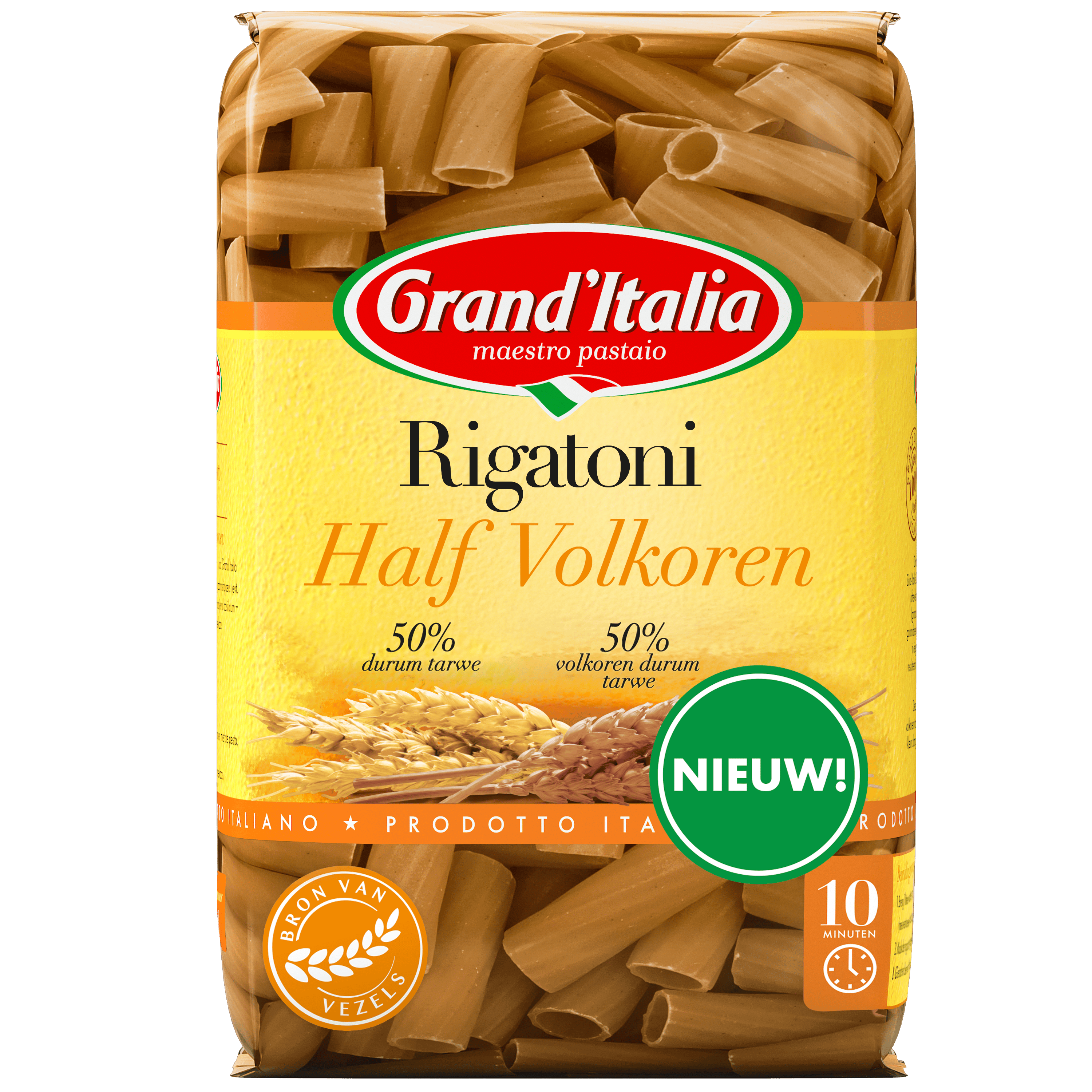 Grand'Italia Half Volkoren Rigatoni