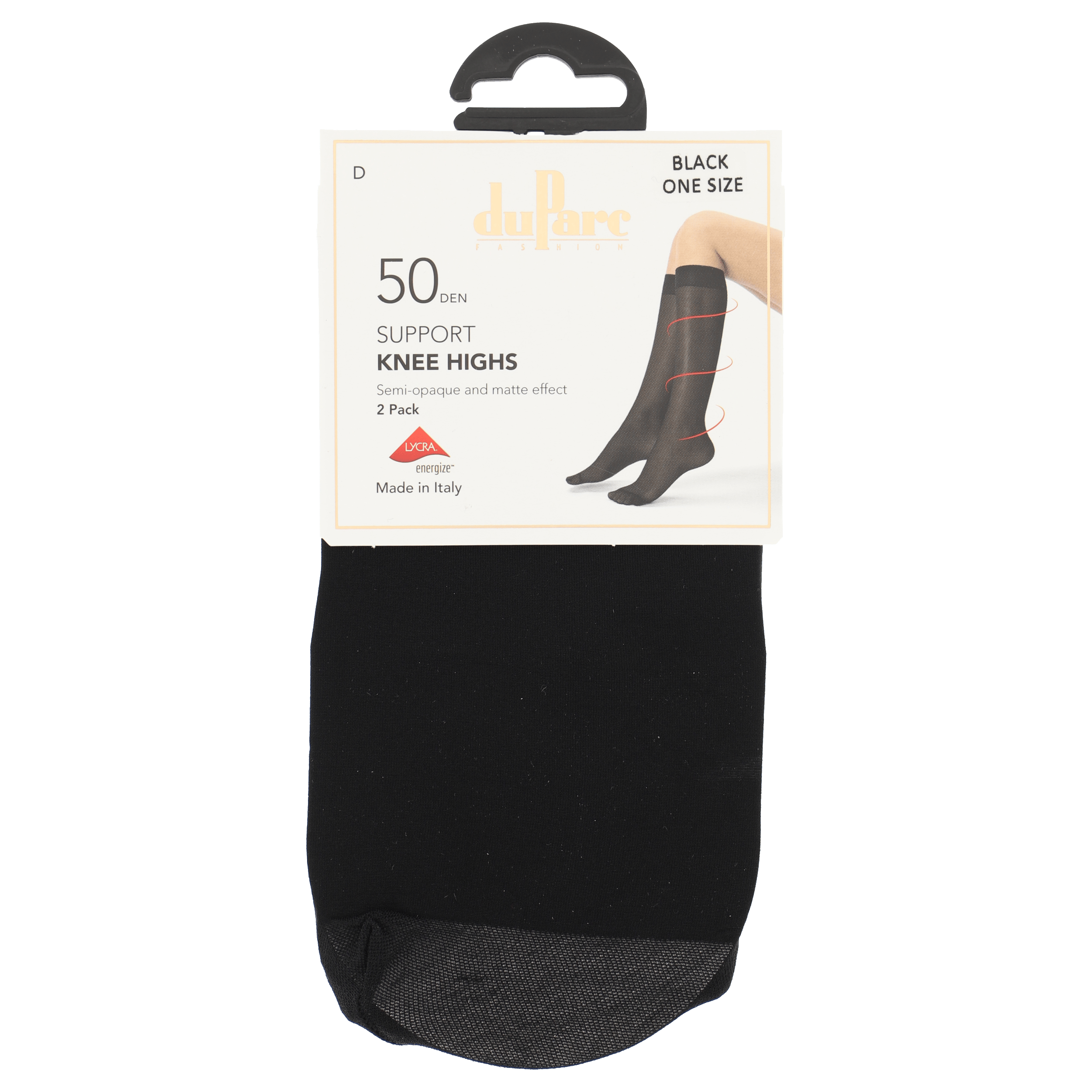 DuParc Kniekous Support 50D Zwart OS/2p