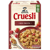 Quaker cruesli rode vruchten