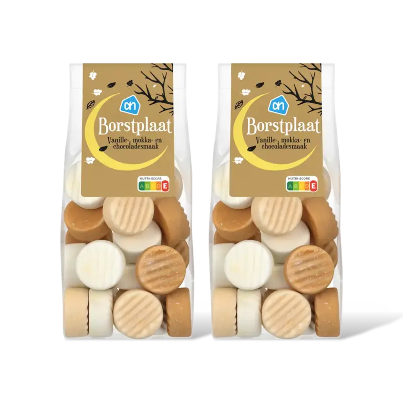 AH Borstplaat van, mokka & chocolade 2-pack