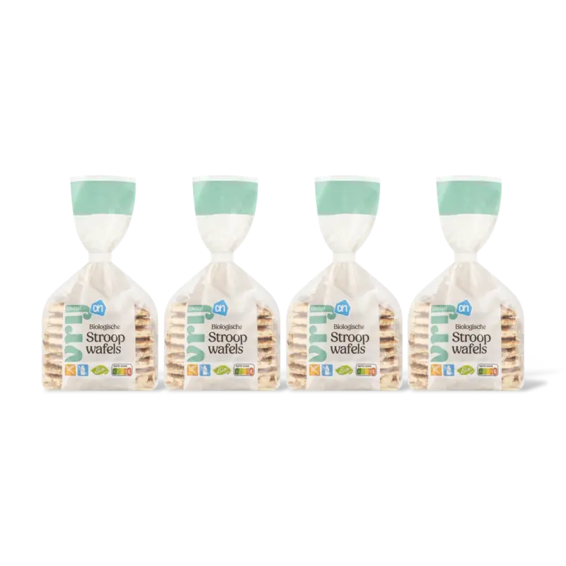 AH Glutenvrij Biologisch stroopwafels 4-pack