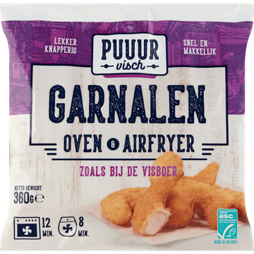 Puuur Visch Garnalen Oven & Airfryer 360 g