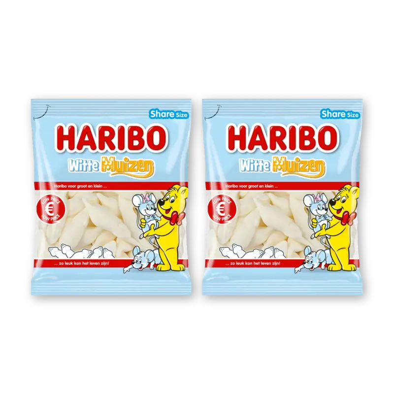 Haribo Witte muizen 2-pack