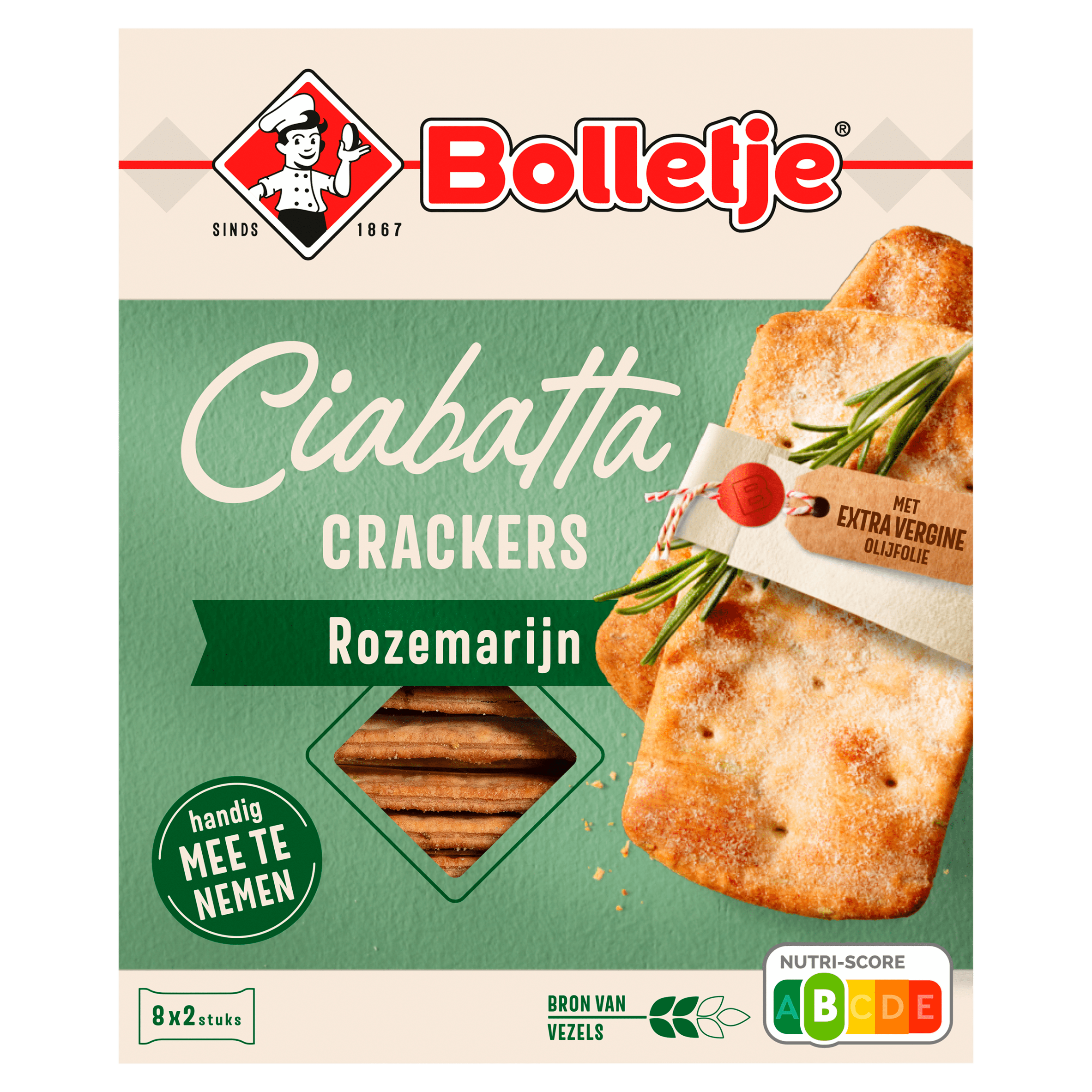 Bolletje Ciabatta Tussendoorcracker Rozemarijn