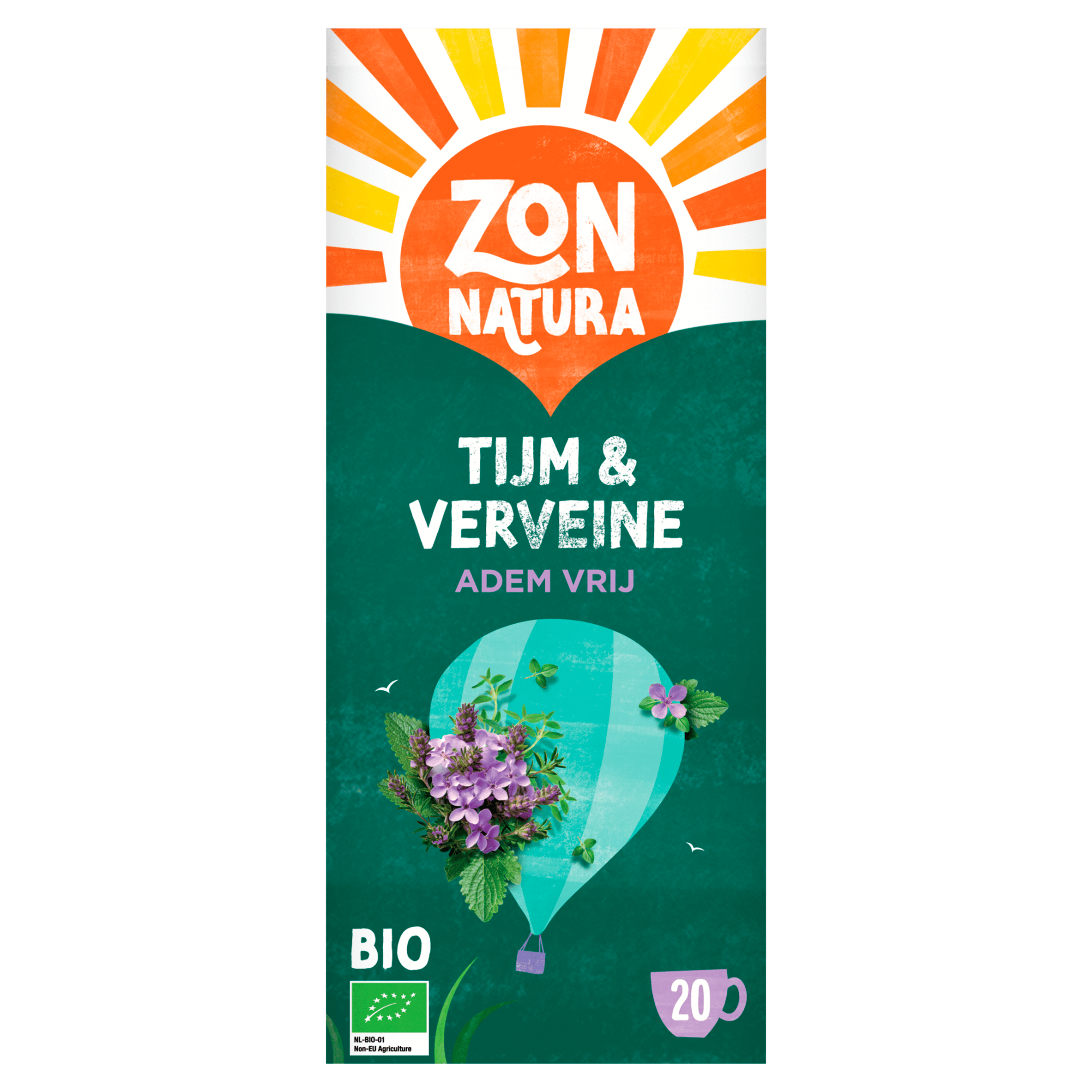 Zonnatura Thee Tijm & Verveine - Adem Vrij