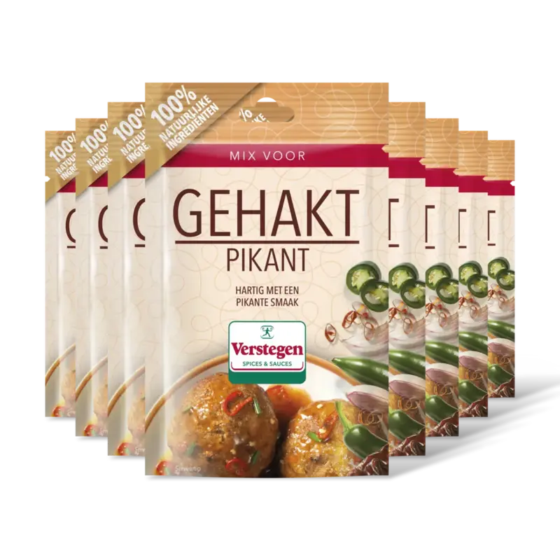 Verstegen Kruidenmix voor gehakt pikant 8-pack