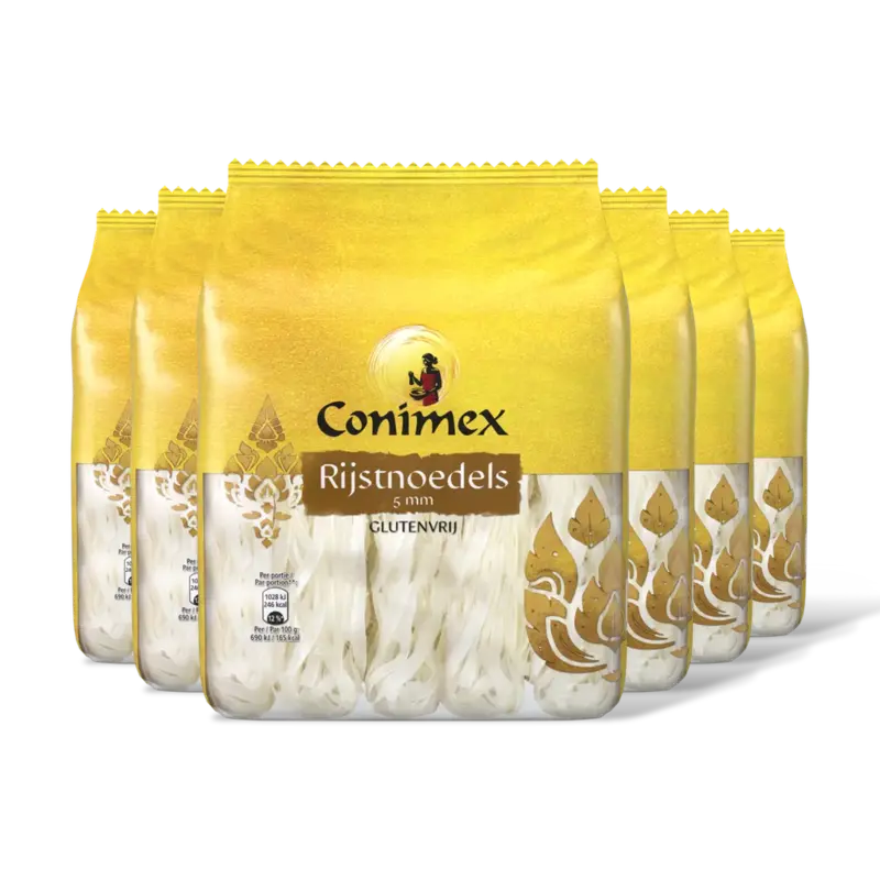 Conimex Rijstnoedels 5mm 6-pack