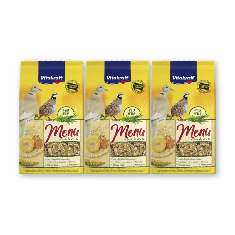Vitakraft Menu vital duiven 3-pack