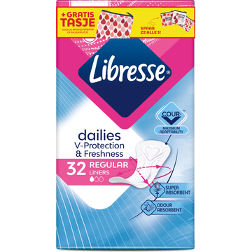 Libresse Inleg Regular 32 Stuks
