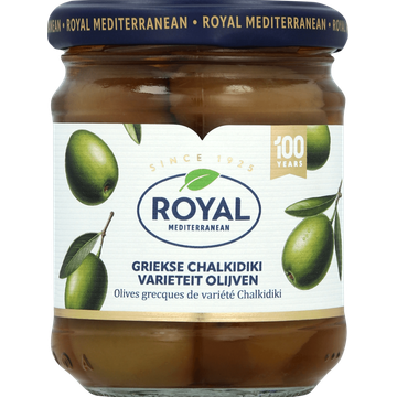 Royal Mediterranean Griekse Chalkidiki Varieteit Olijven 210 g
