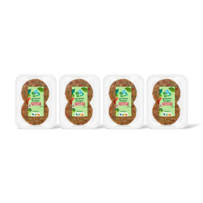 AH Terra Groenteburger broccoli paprika 4-pack