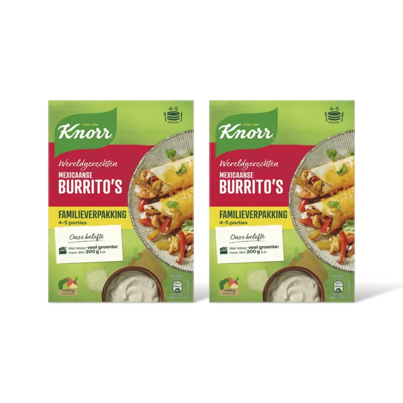 Knorr Wereldgerecht Mexicaanse burritos 2-pack