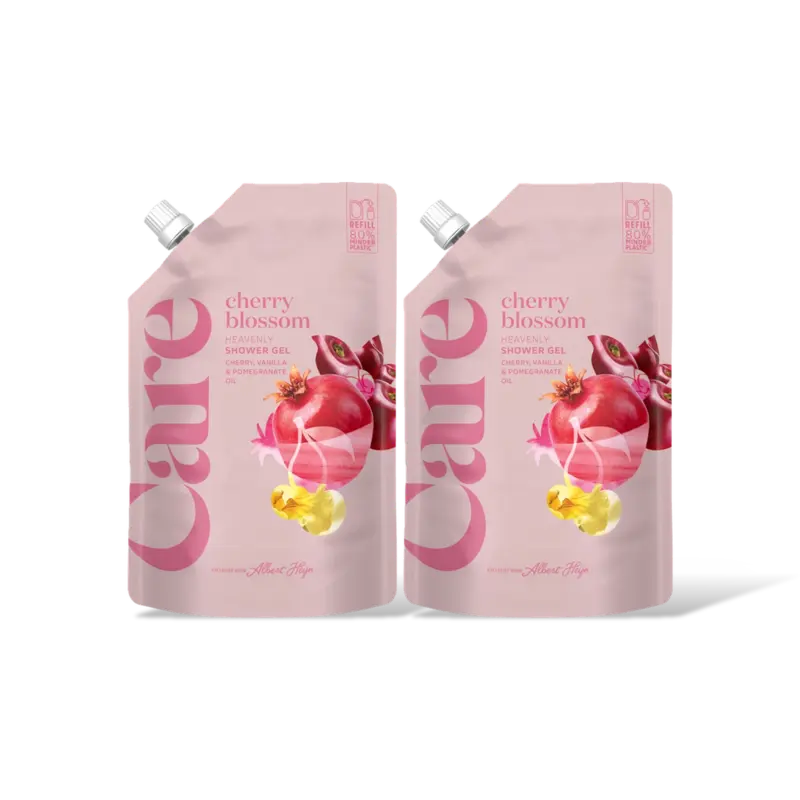 Care Cherry blossom shower gel refill 2-pack