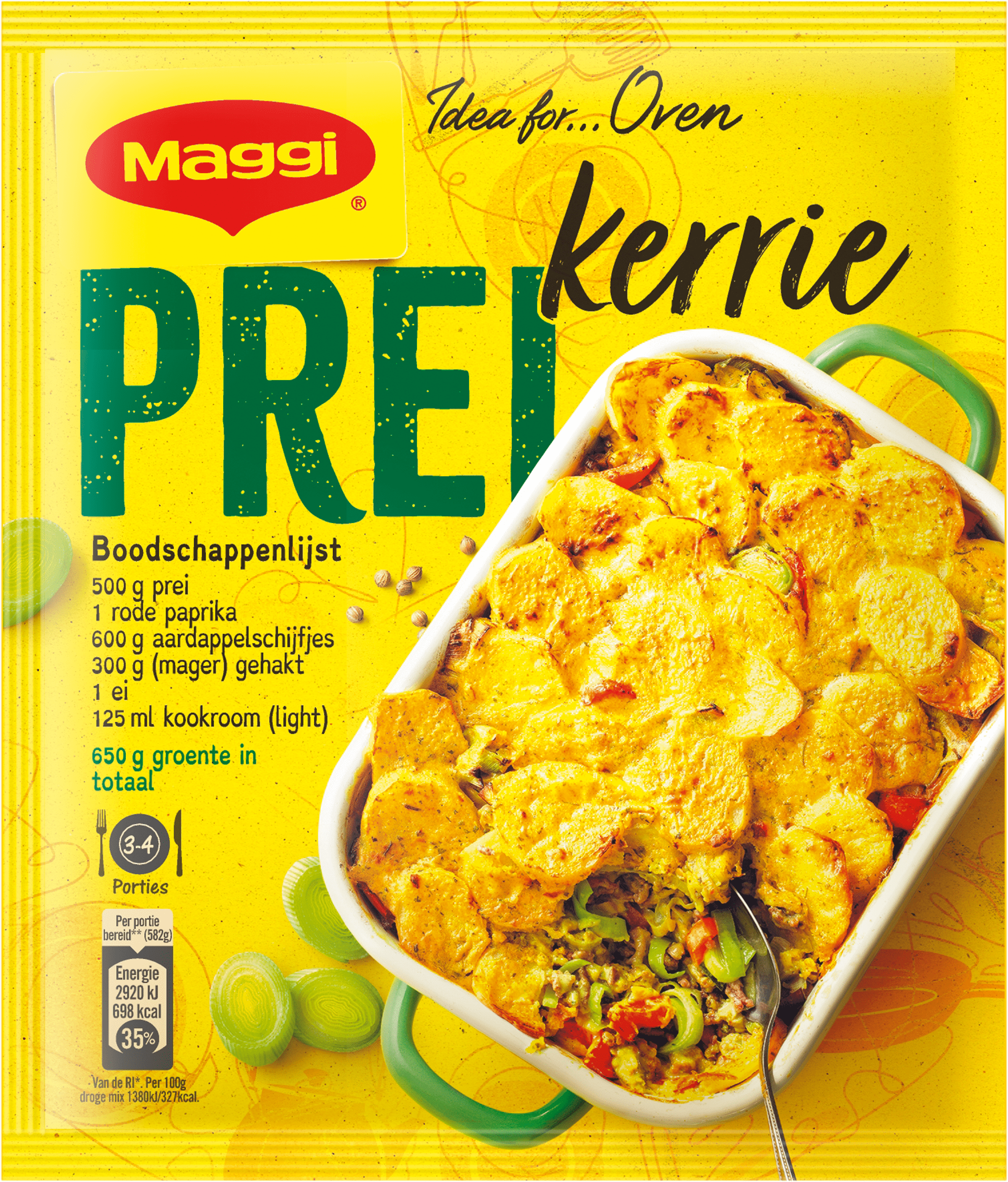 Maggi Dagschotel prei-kerrie