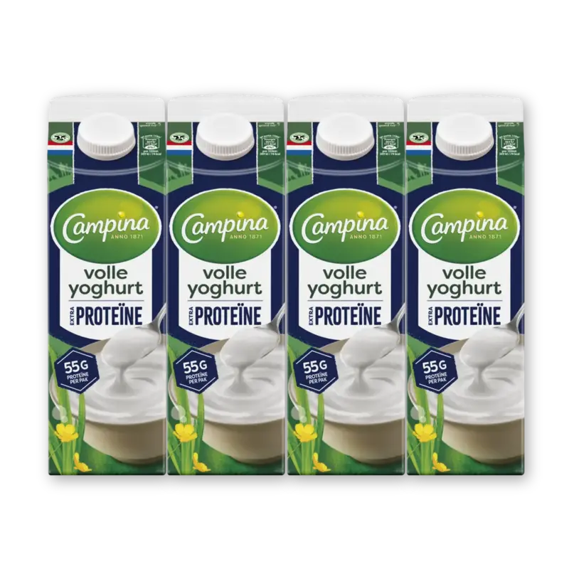 Campina Volle yoghurt extra proteine 4-pack