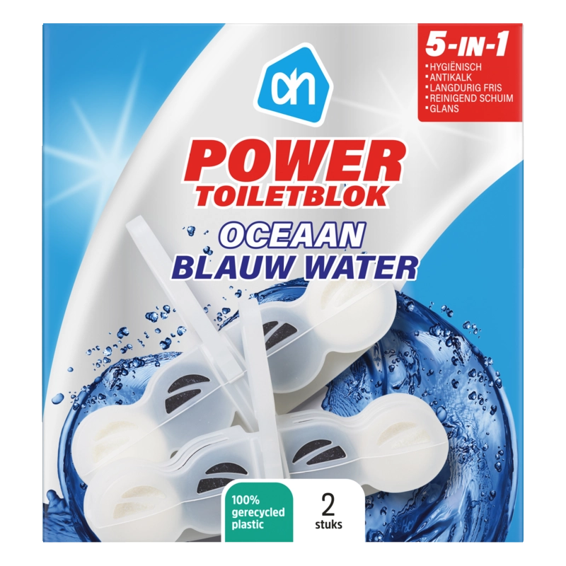AH Power toiletblokken oceaan blauw water