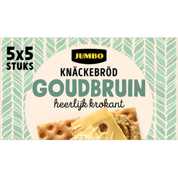 Jumbo Knäckebröd Goudbruin 5 x 5 Stuks