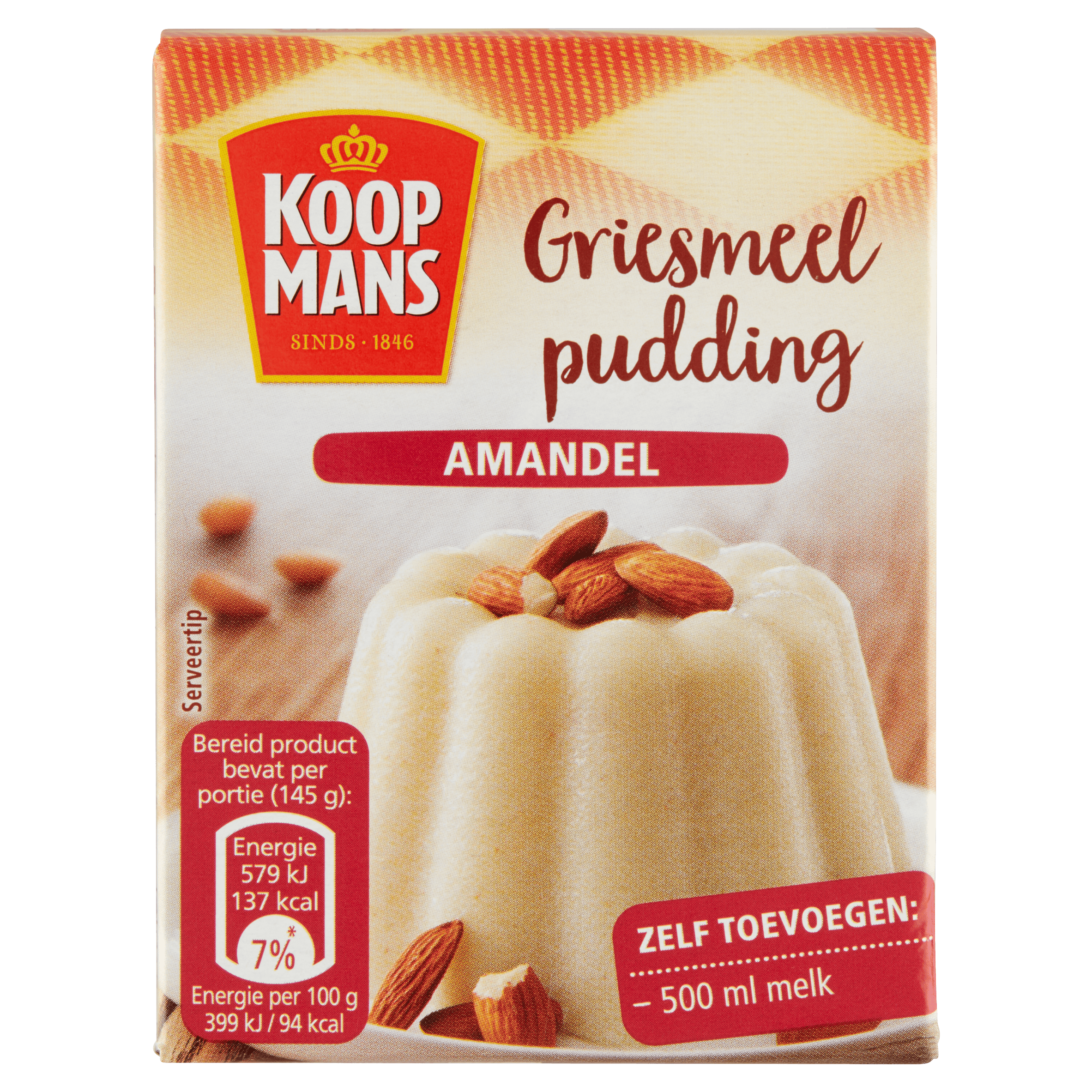 Koopmans Griesmeelpudding amandel
