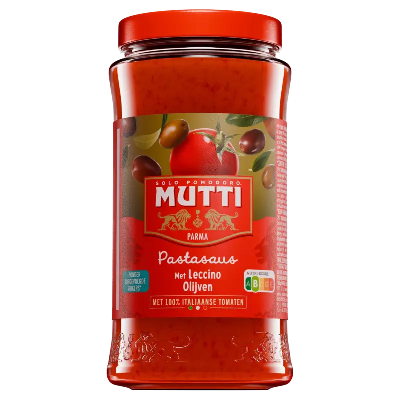 Mutti Pastasaus met leccino olijven