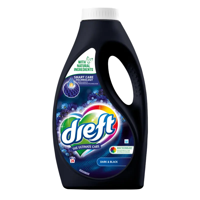 Dreft Ultimate care wasmiddel dark & black