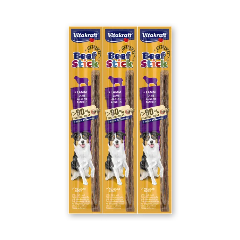 Vitakraft Beefstick lam 3-pack