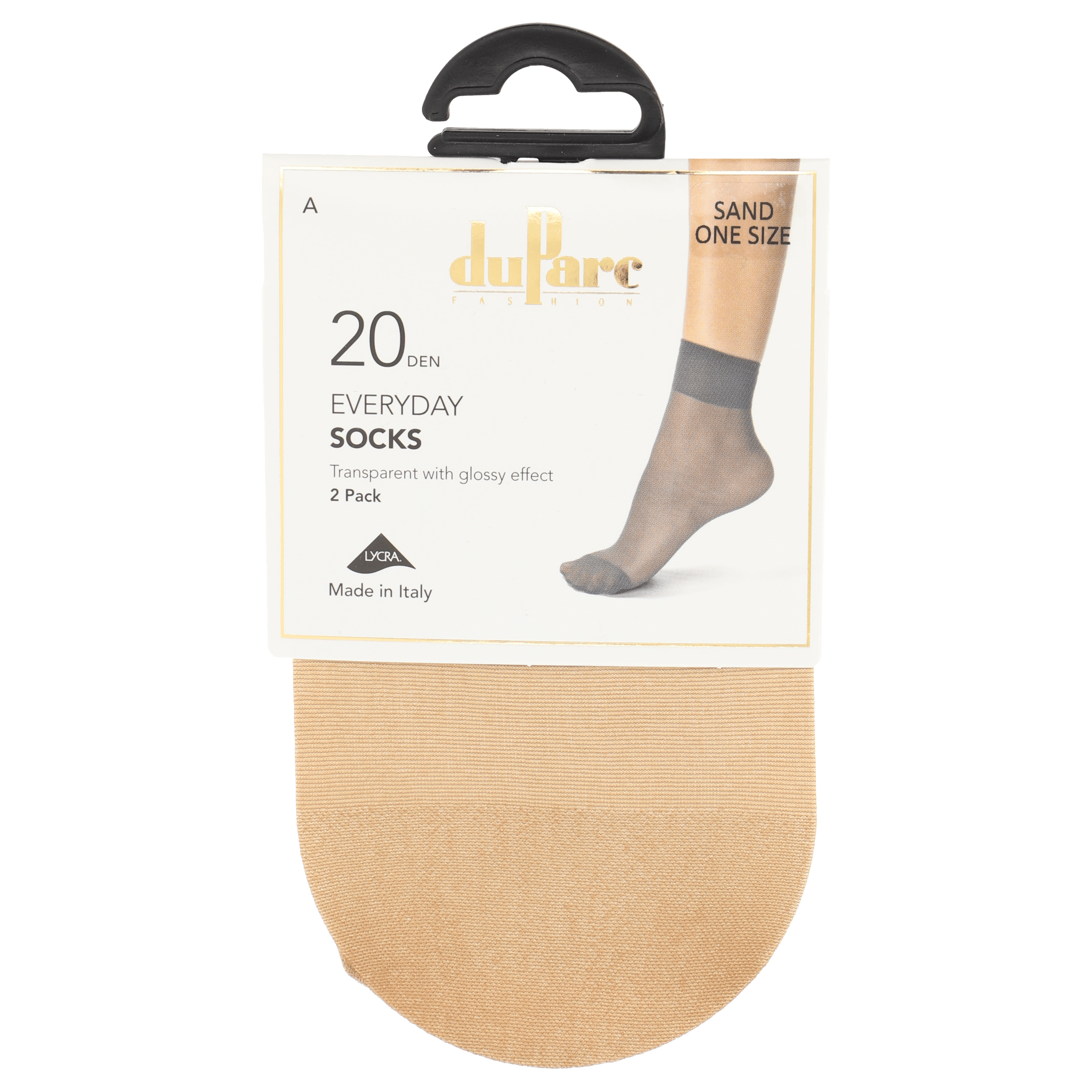 DuParc Sok Lycra 20D sand 2p