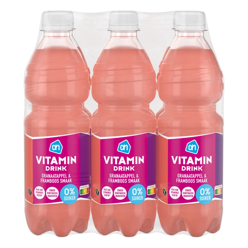 AH Vitamin drink granaatappel 0% 6-pack