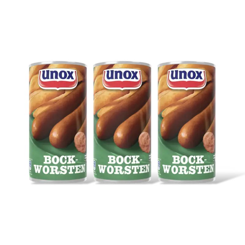 Unox Bockworsten 3-pack
