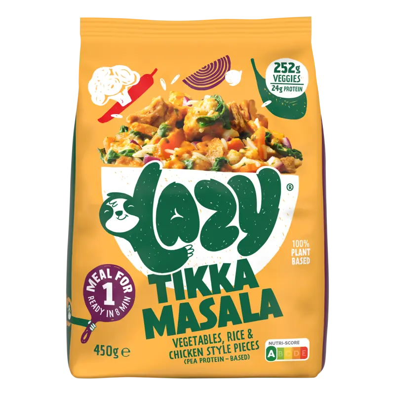 Lazy Tikka masala maaltijd